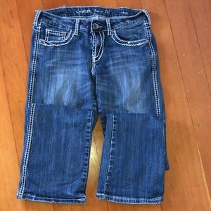Cowgirl tuff boot cut jeans size 28 length 35